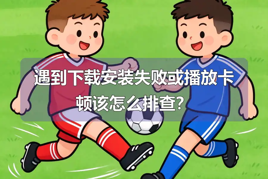 遇到下载安装失败或播放卡顿该怎么排查?